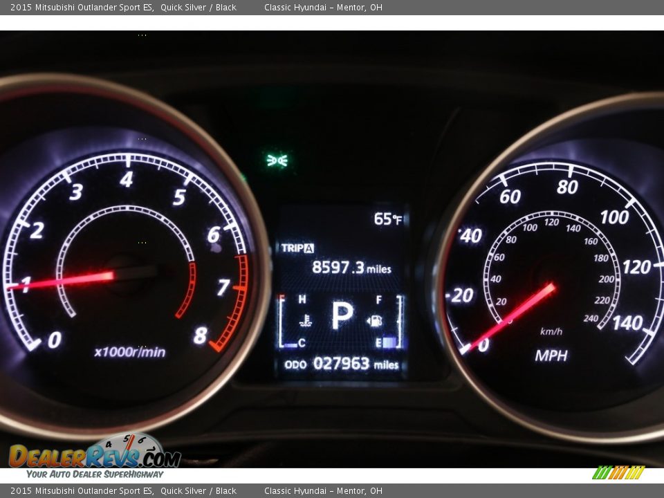 2015 Mitsubishi Outlander Sport ES Quick Silver / Black Photo #7