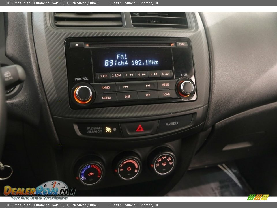 2015 Mitsubishi Outlander Sport ES Quick Silver / Black Photo #8