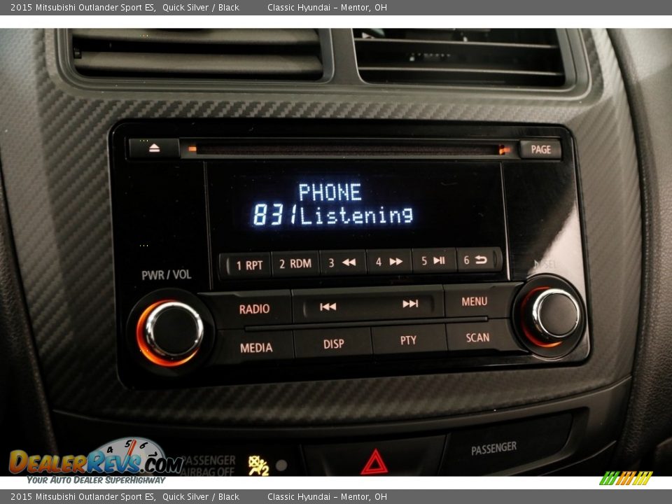 2015 Mitsubishi Outlander Sport ES Quick Silver / Black Photo #9