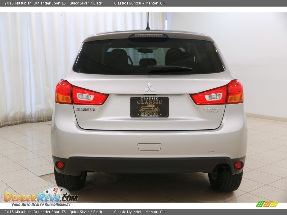 2015 Mitsubishi Outlander Sport ES Quick Silver / Black Photo #14