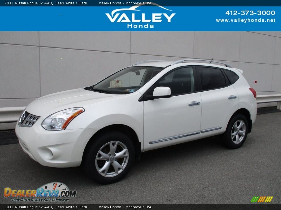 2011 Nissan Rogue SV AWD Pearl White / Black Photo #1