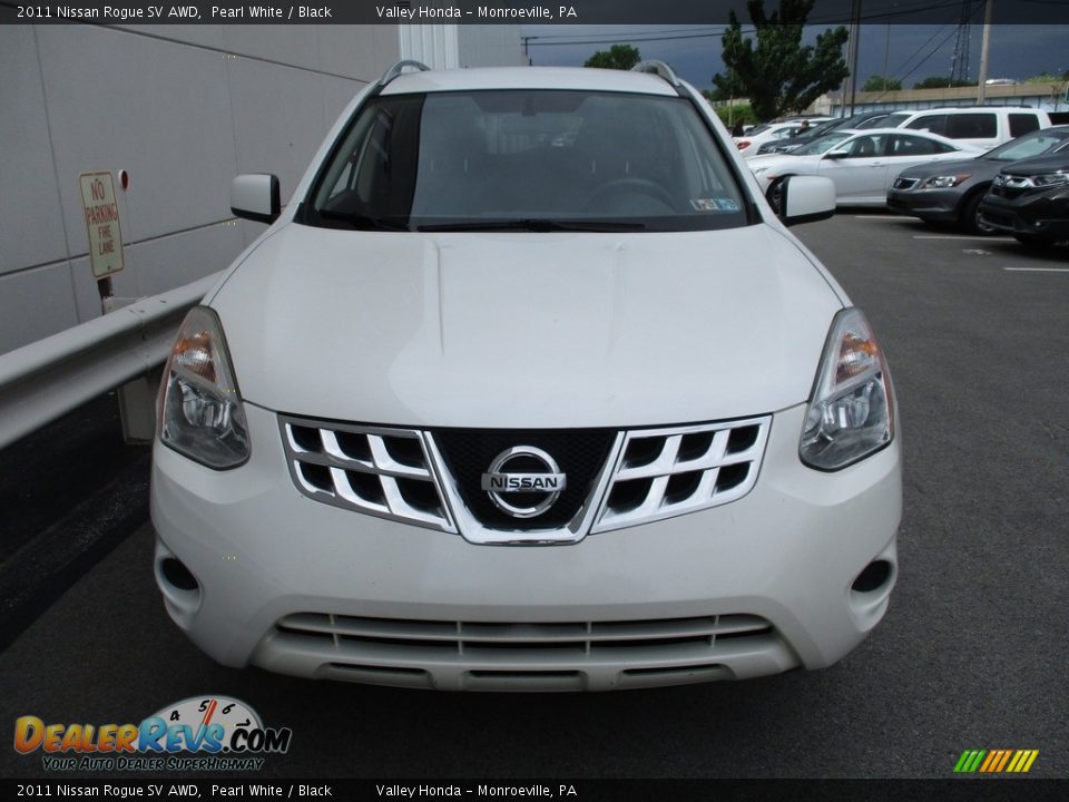 2011 Nissan Rogue SV AWD Pearl White / Black Photo #8