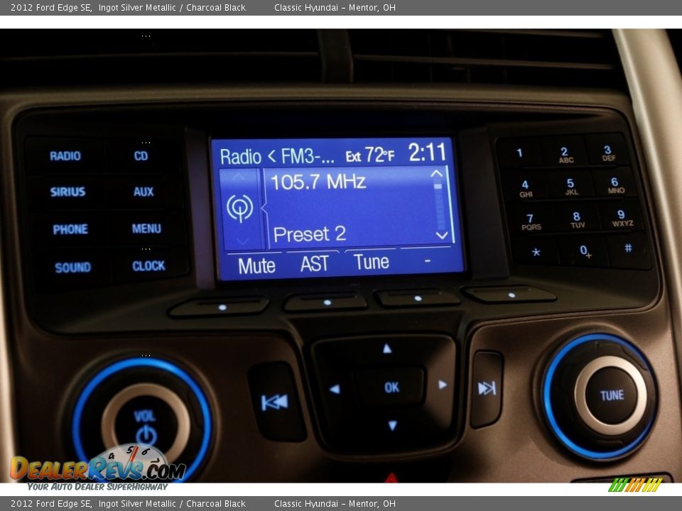 2012 Ford Edge SE Ingot Silver Metallic / Charcoal Black Photo #10