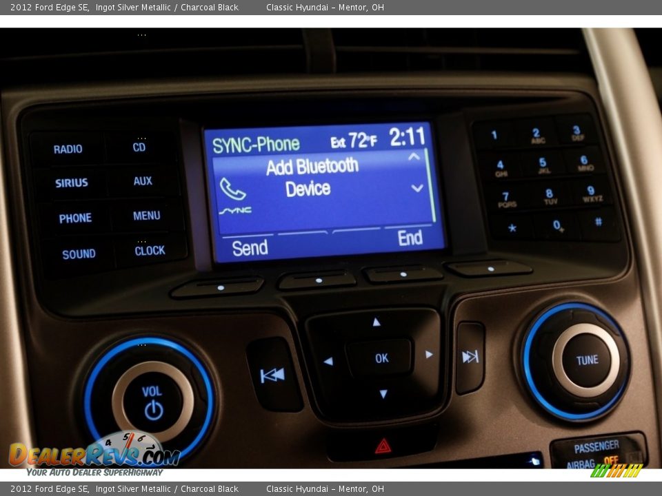 2012 Ford Edge SE Ingot Silver Metallic / Charcoal Black Photo #11
