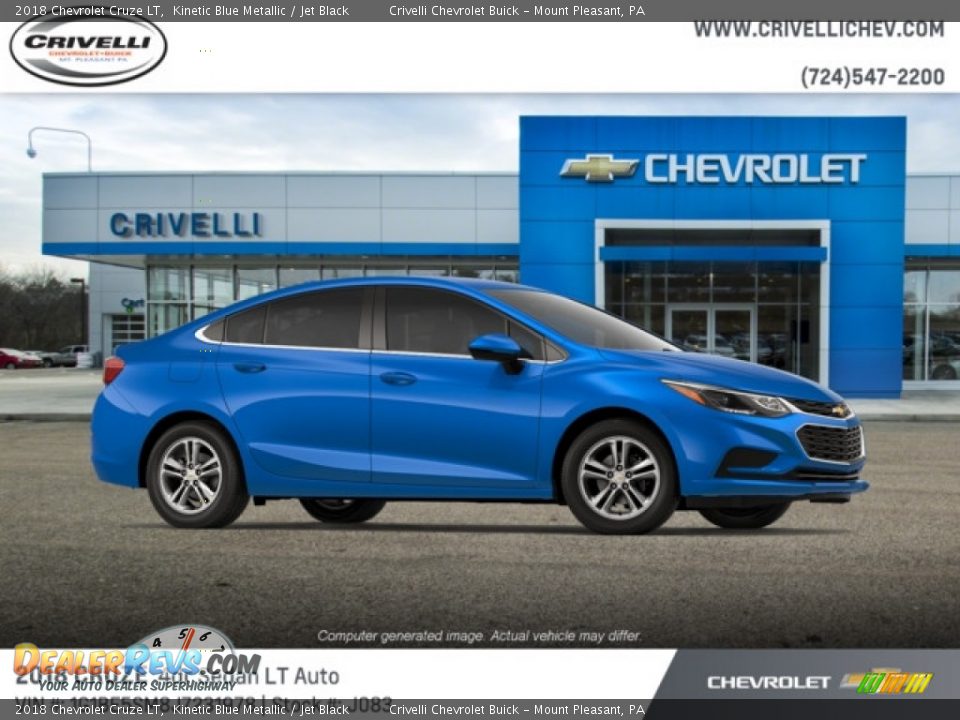 2018 Chevrolet Cruze LT Kinetic Blue Metallic / Jet Black Photo #4
