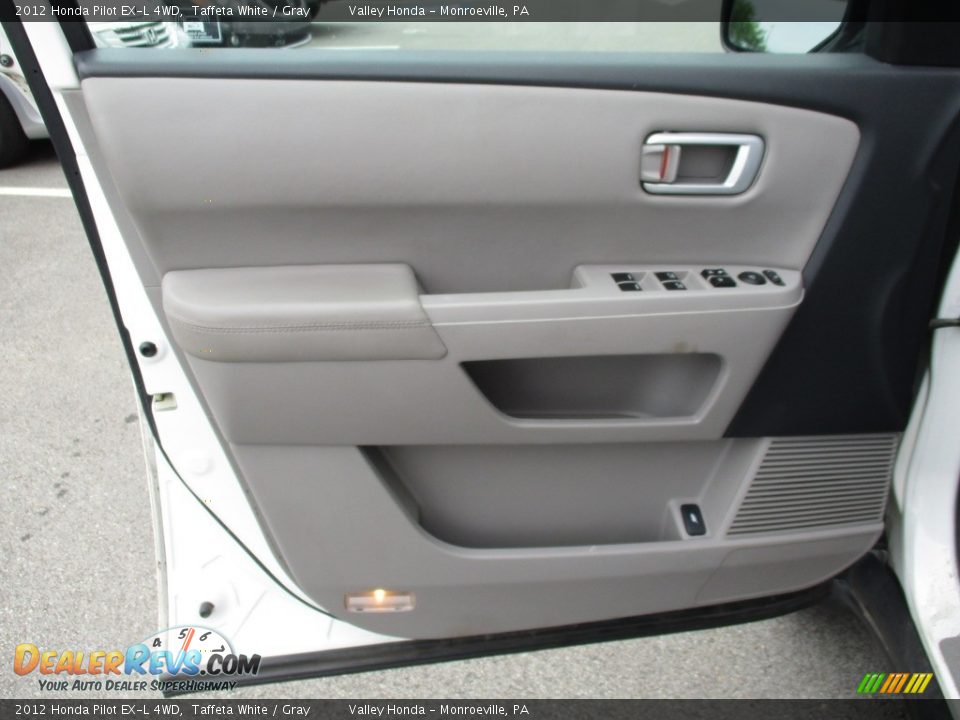 2012 Honda Pilot EX-L 4WD Taffeta White / Gray Photo #9