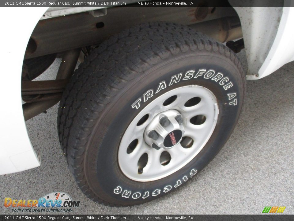 2011 GMC Sierra 1500 Regular Cab Summit White / Dark Titanium Photo #6