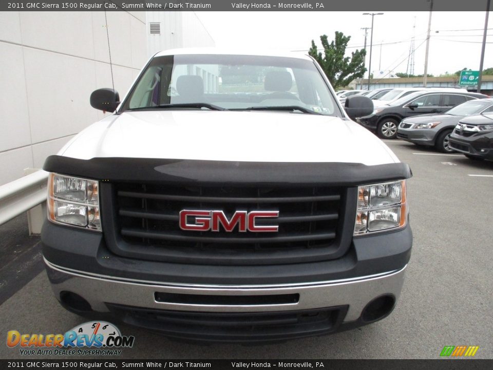 2011 GMC Sierra 1500 Regular Cab Summit White / Dark Titanium Photo #8