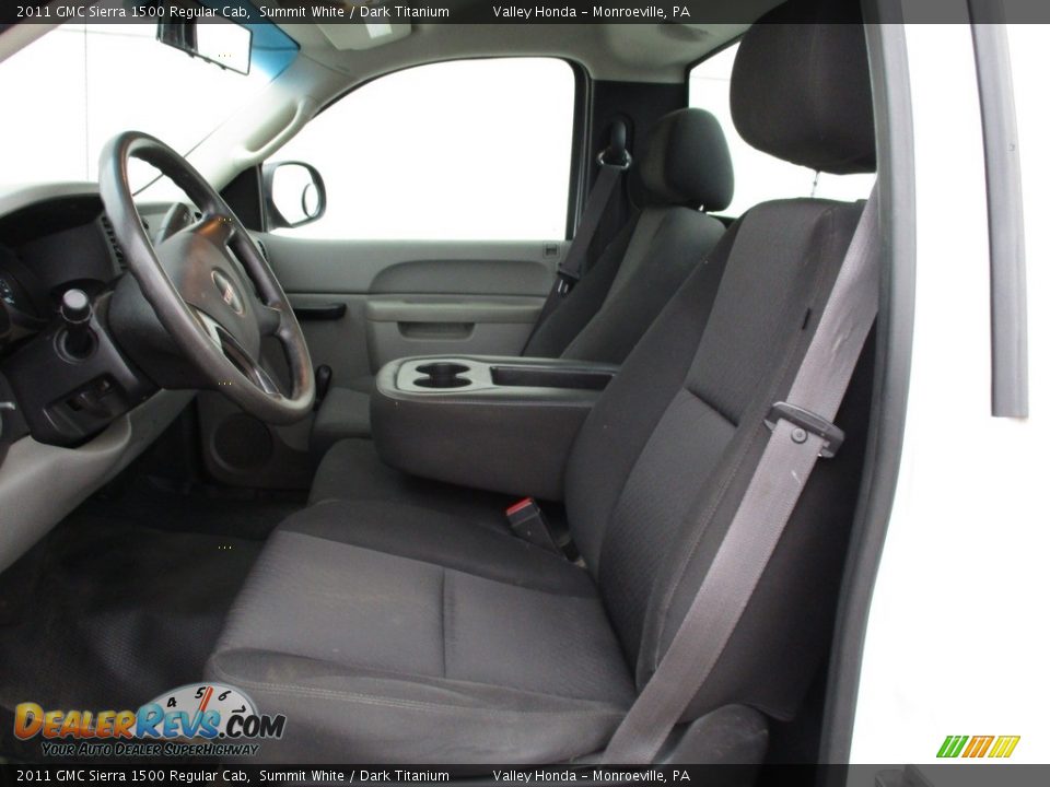 2011 GMC Sierra 1500 Regular Cab Summit White / Dark Titanium Photo #11