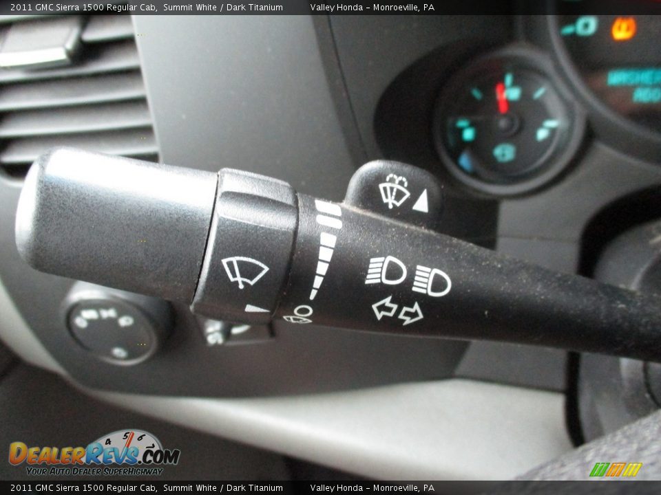 2011 GMC Sierra 1500 Regular Cab Summit White / Dark Titanium Photo #16