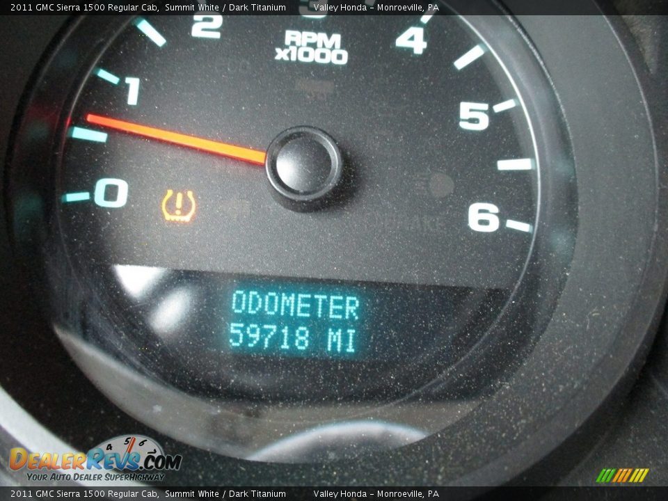 2011 GMC Sierra 1500 Regular Cab Summit White / Dark Titanium Photo #20