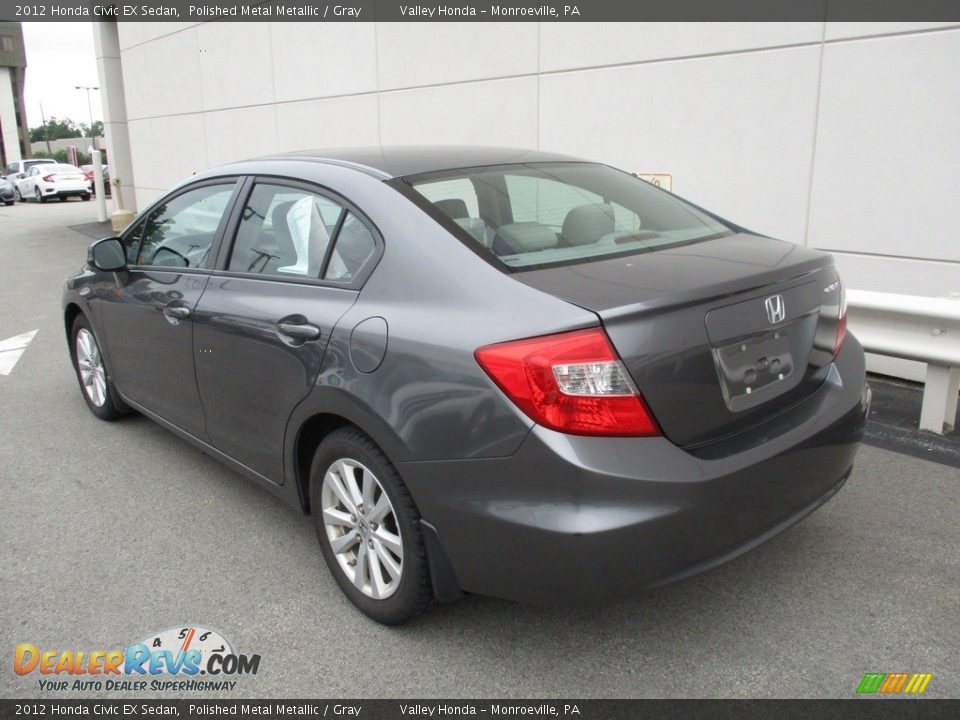2012 Honda Civic EX Sedan Polished Metal Metallic / Gray Photo #3