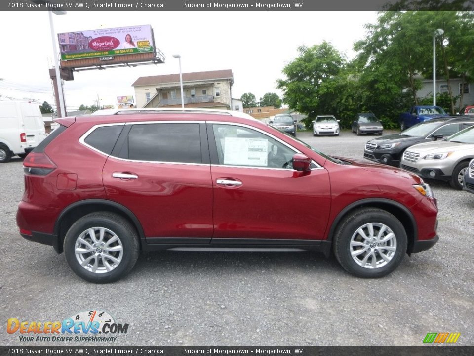 2018 Nissan Rogue SV AWD Scarlet Ember / Charcoal Photo #3