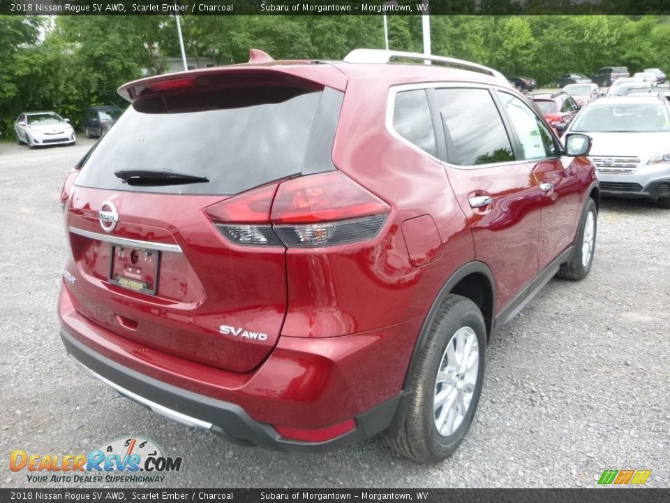2018 Nissan Rogue SV AWD Scarlet Ember / Charcoal Photo #4