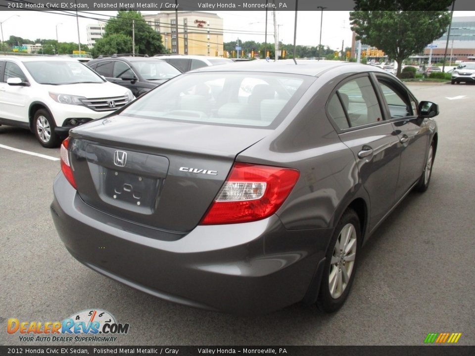 2012 Honda Civic EX Sedan Polished Metal Metallic / Gray Photo #5
