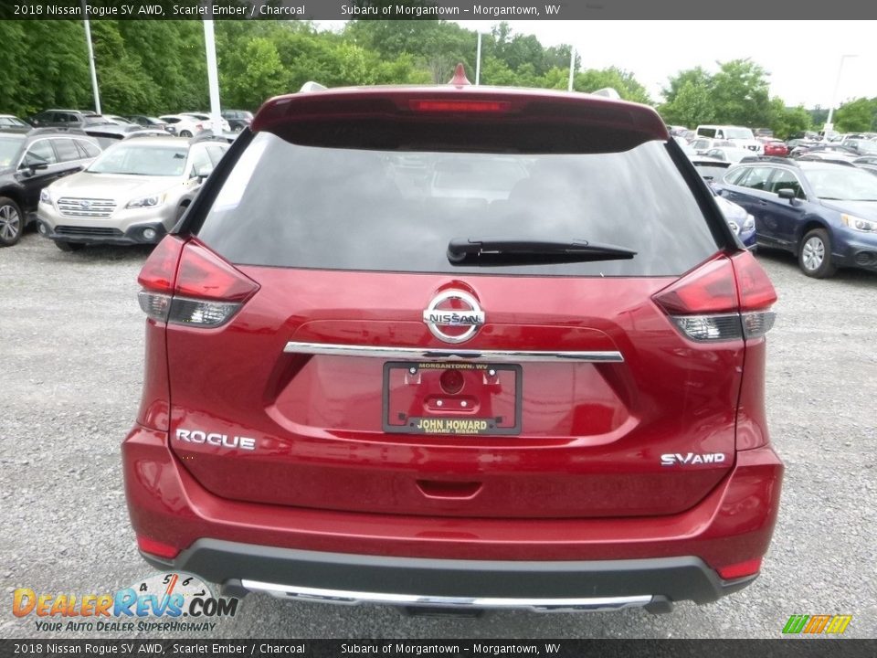 2018 Nissan Rogue SV AWD Scarlet Ember / Charcoal Photo #5