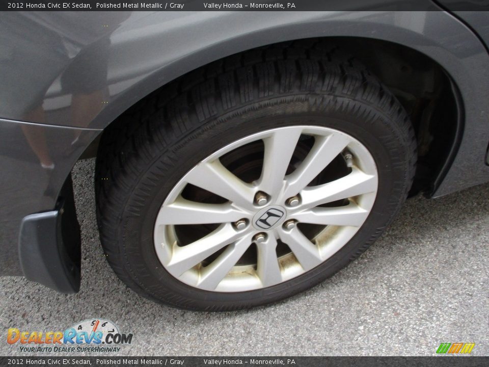 2012 Honda Civic EX Sedan Polished Metal Metallic / Gray Photo #6