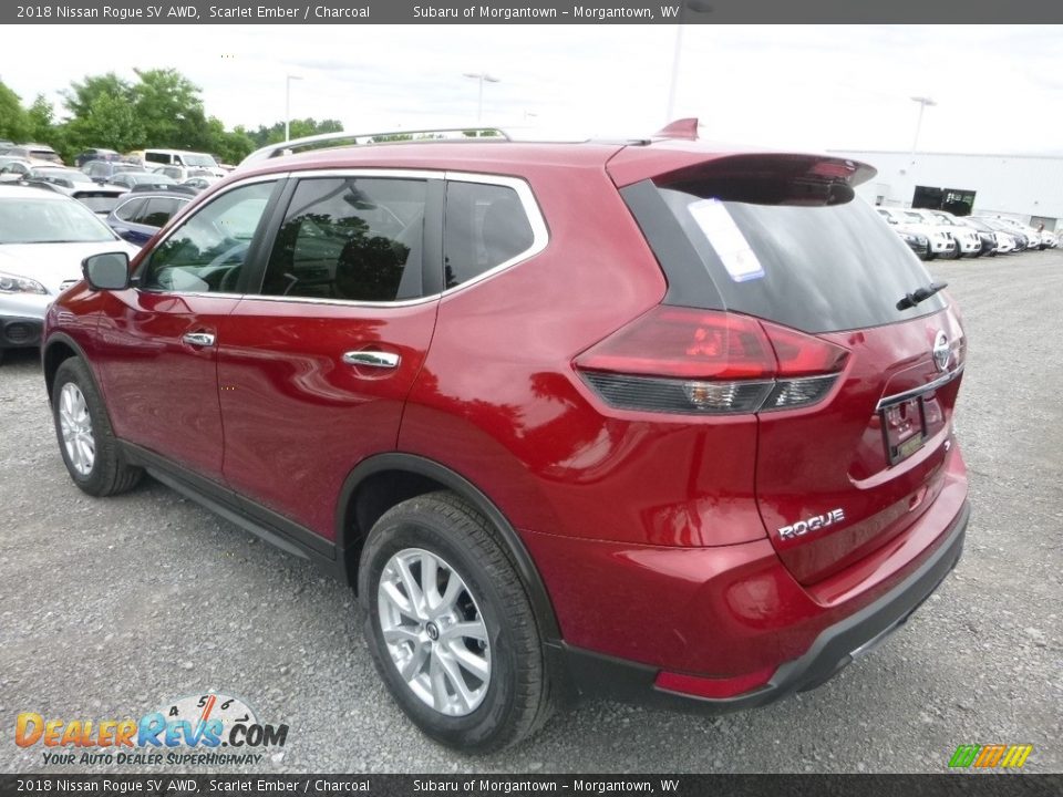 2018 Nissan Rogue SV AWD Scarlet Ember / Charcoal Photo #6