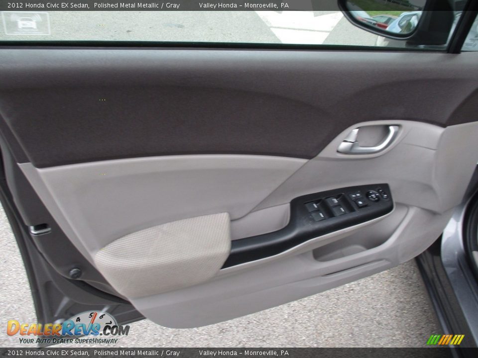 2012 Honda Civic EX Sedan Polished Metal Metallic / Gray Photo #10