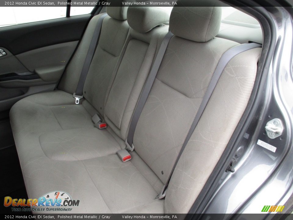 2012 Honda Civic EX Sedan Polished Metal Metallic / Gray Photo #12