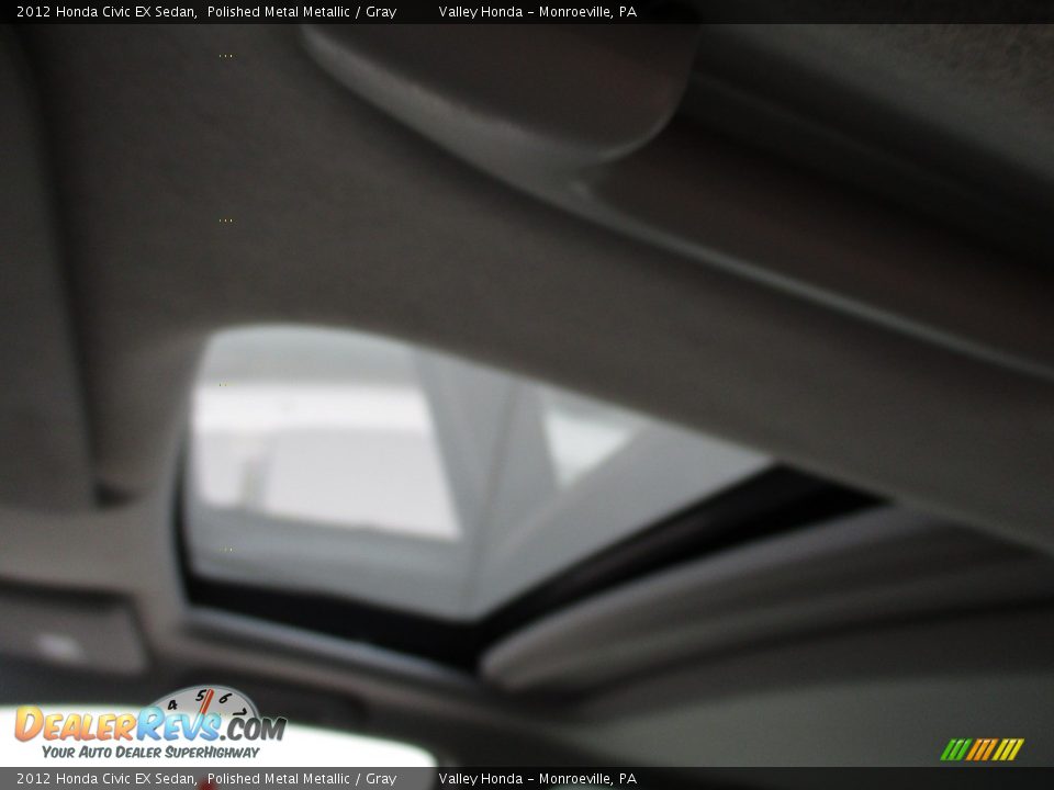 2012 Honda Civic EX Sedan Polished Metal Metallic / Gray Photo #13