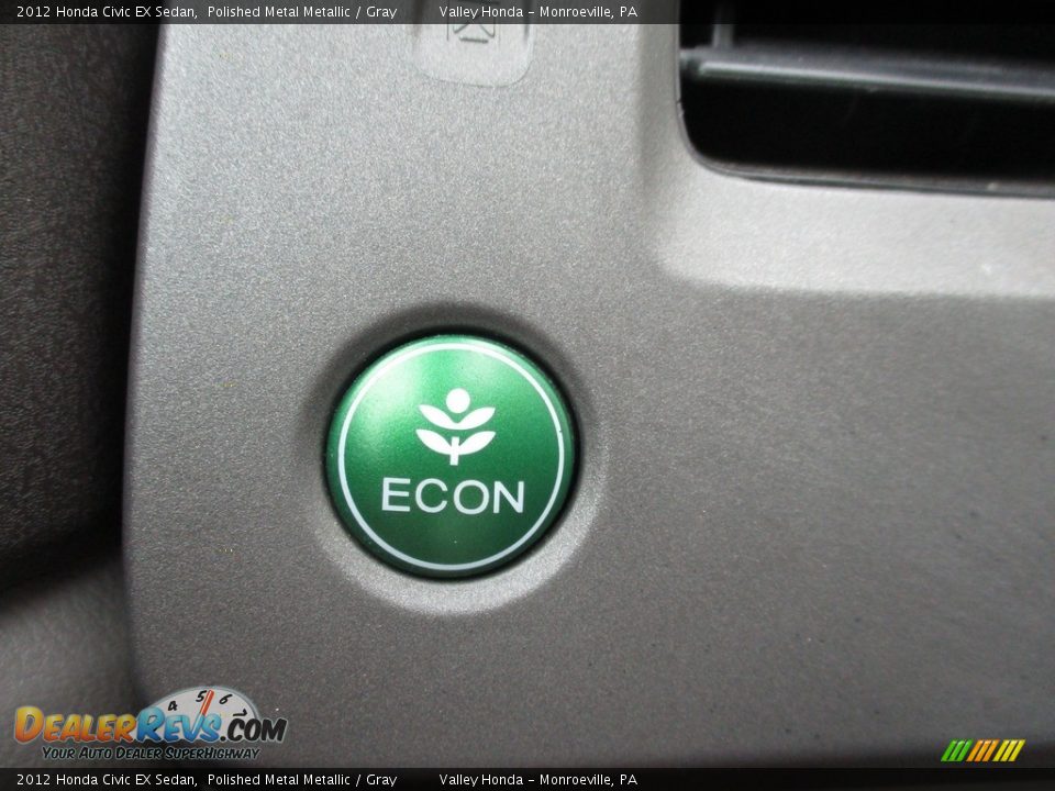 2012 Honda Civic EX Sedan Polished Metal Metallic / Gray Photo #17