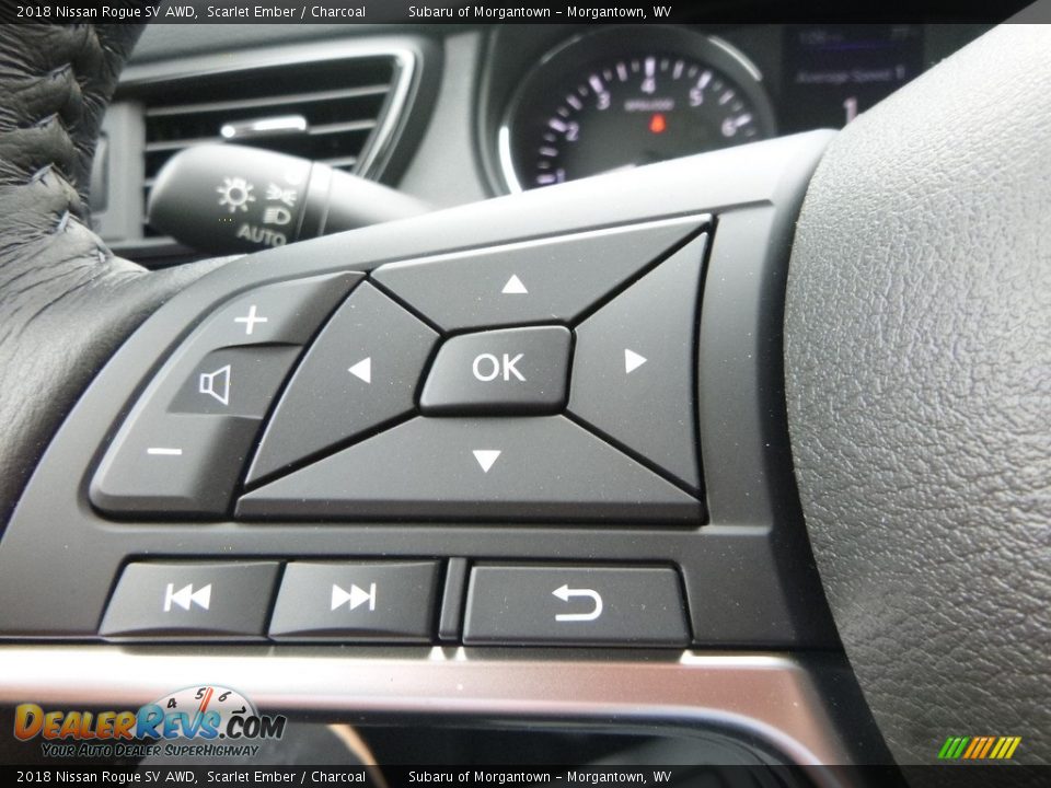 2018 Nissan Rogue SV AWD Scarlet Ember / Charcoal Photo #19