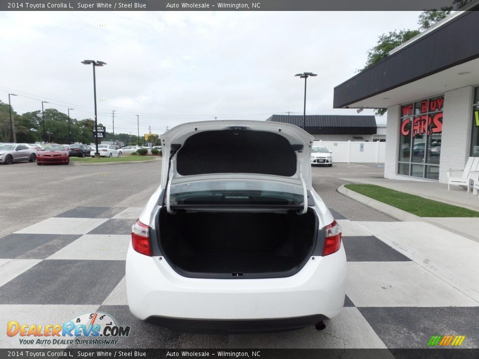 2014 Toyota Corolla L Super White / Steel Blue Photo #5