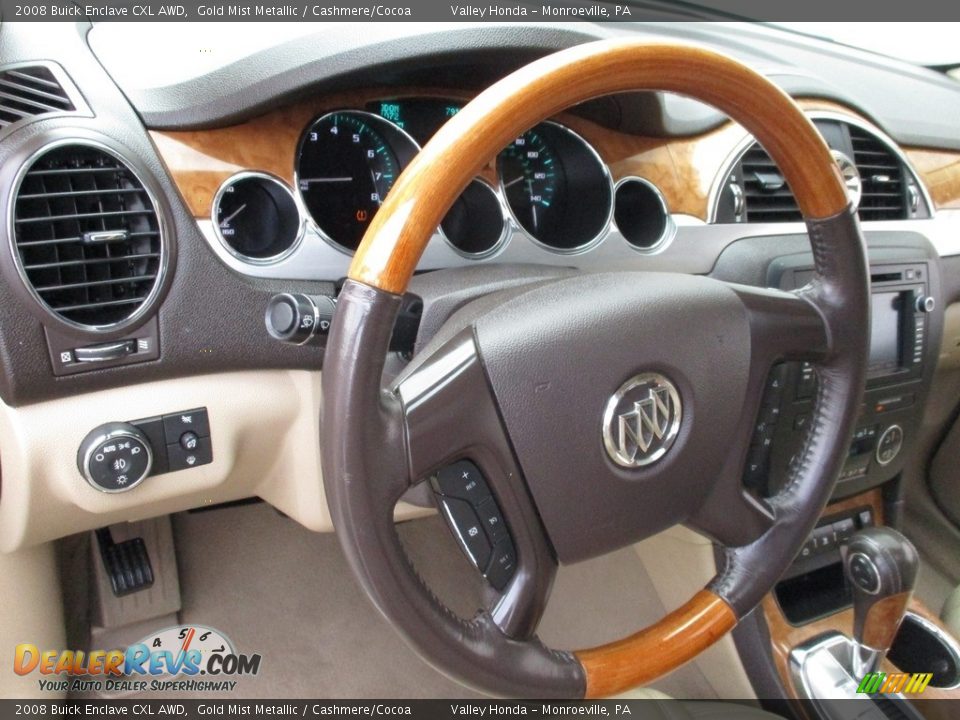 2008 Buick Enclave CXL AWD Gold Mist Metallic / Cashmere/Cocoa Photo #15