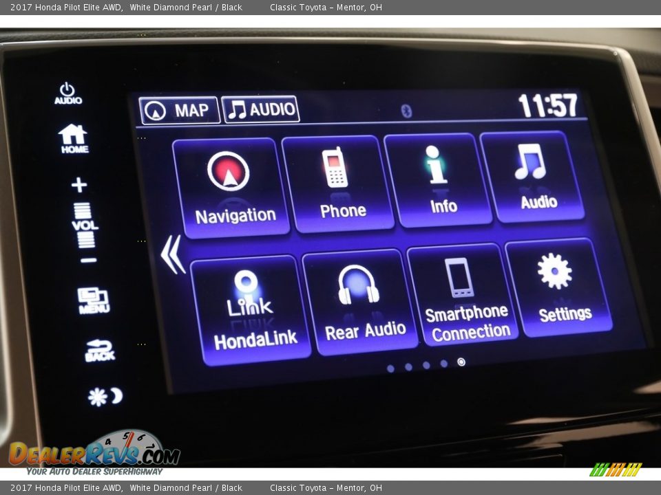 2017 Honda Pilot Elite AWD White Diamond Pearl / Black Photo #13