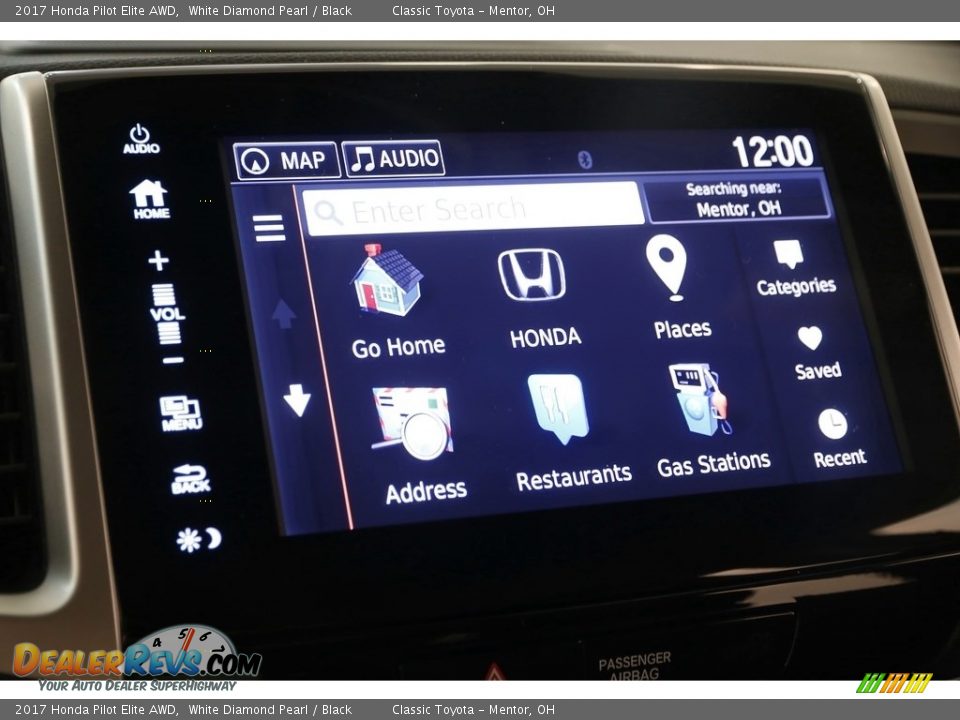 2017 Honda Pilot Elite AWD White Diamond Pearl / Black Photo #16