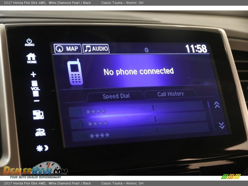 2017 Honda Pilot Elite AWD White Diamond Pearl / Black Photo #17
