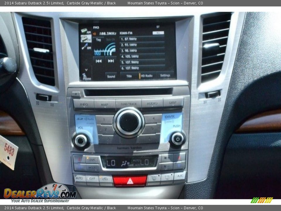 2014 Subaru Outback 2.5i Limited Carbide Gray Metallic / Black Photo #16