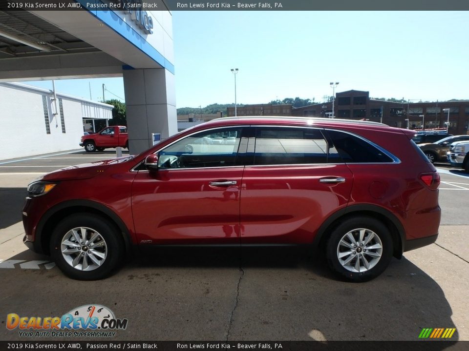 2019 Kia Sorento LX AWD Passion Red / Satin Black Photo #7