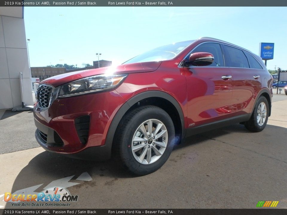 2019 Kia Sorento LX AWD Passion Red / Satin Black Photo #8