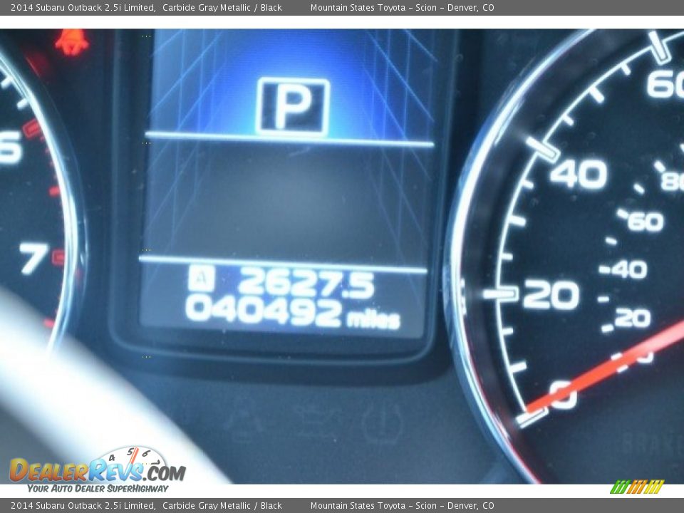 2014 Subaru Outback 2.5i Limited Carbide Gray Metallic / Black Photo #30