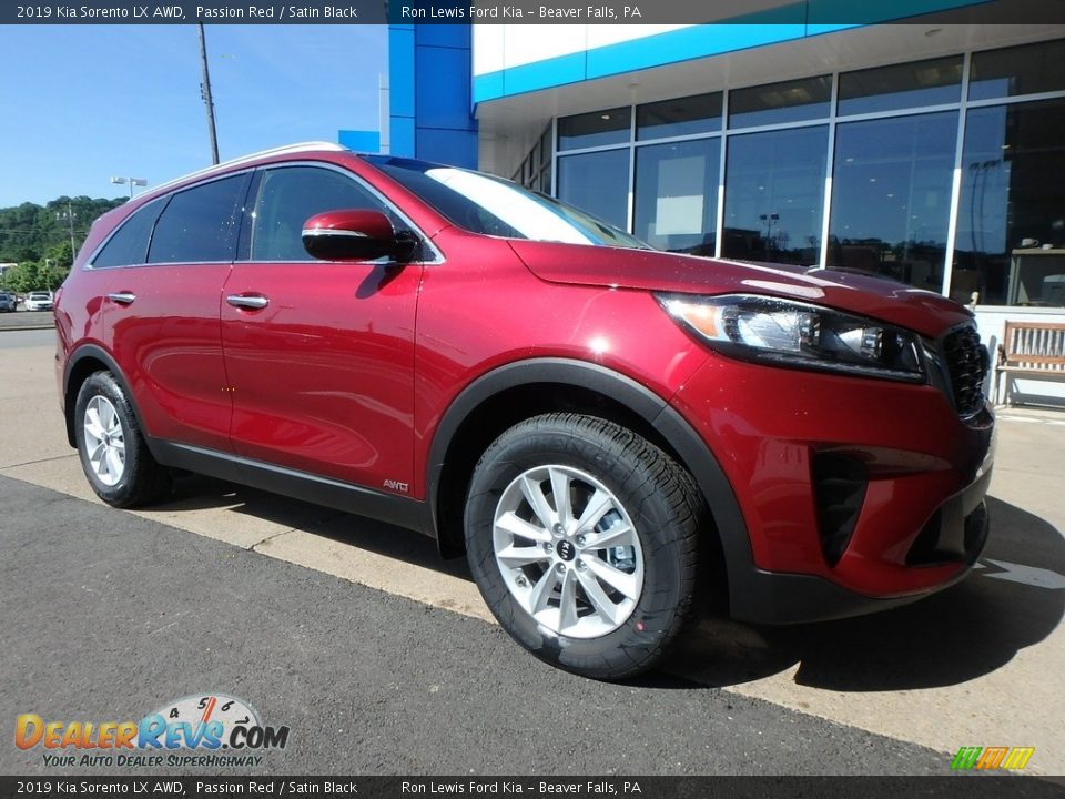 2019 Kia Sorento LX AWD Passion Red / Satin Black Photo #10
