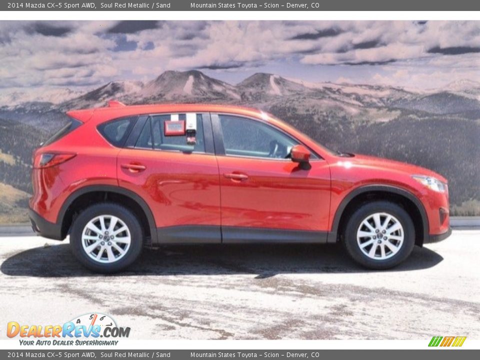 2014 Mazda CX-5 Sport AWD Soul Red Metallic / Sand Photo #2