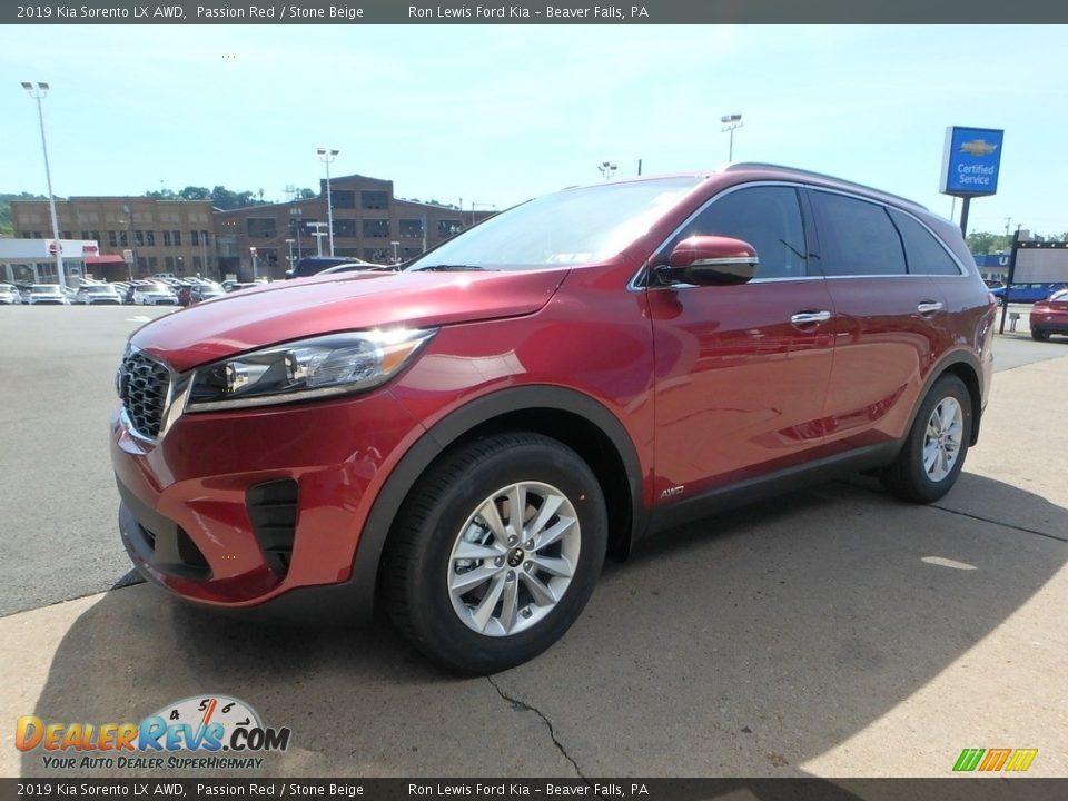 Passion Red 2019 Kia Sorento LX AWD Photo #8