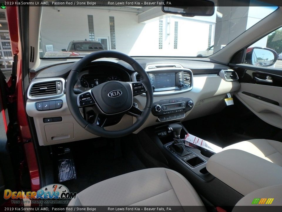 Stone Beige Interior - 2019 Kia Sorento LX AWD Photo #13