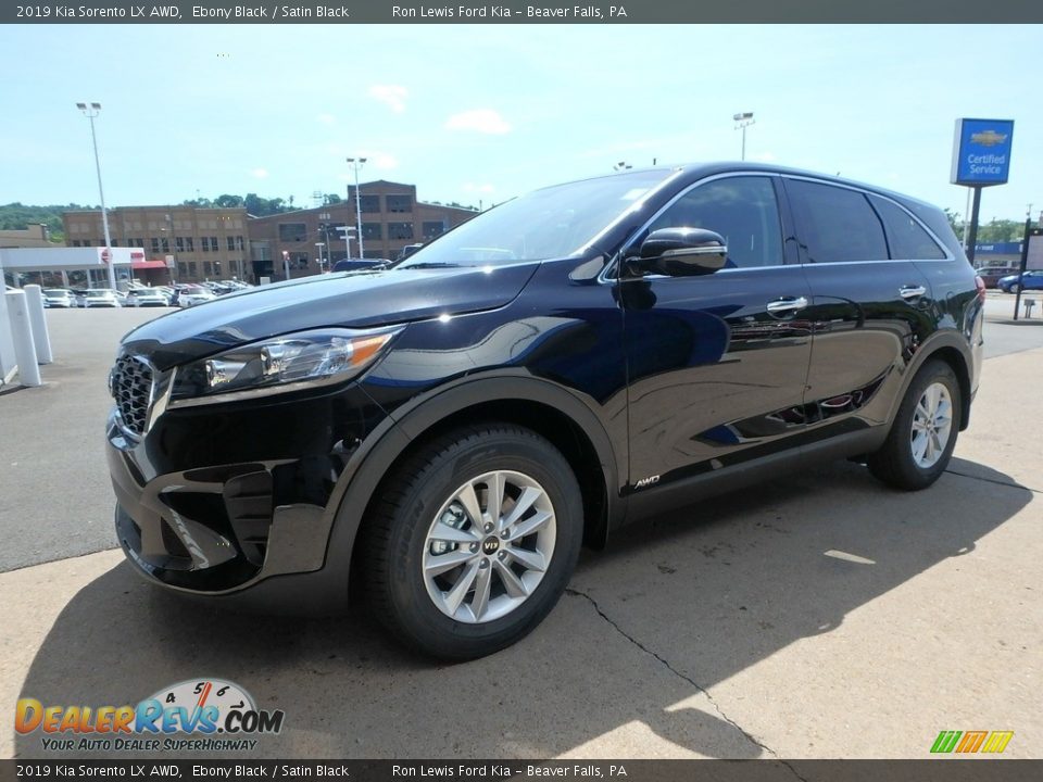 2019 Kia Sorento LX AWD Ebony Black / Satin Black Photo #7