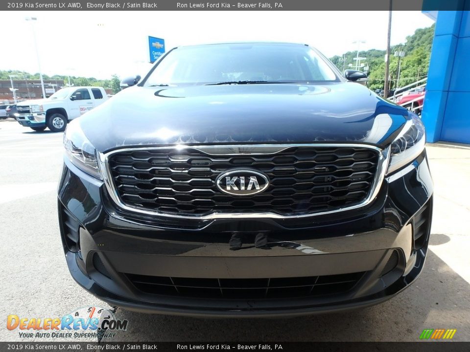 2019 Kia Sorento LX AWD Ebony Black / Satin Black Photo #8