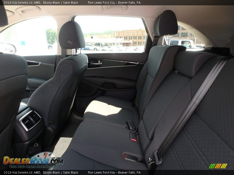 Rear Seat of 2019 Kia Sorento LX AWD Photo #13