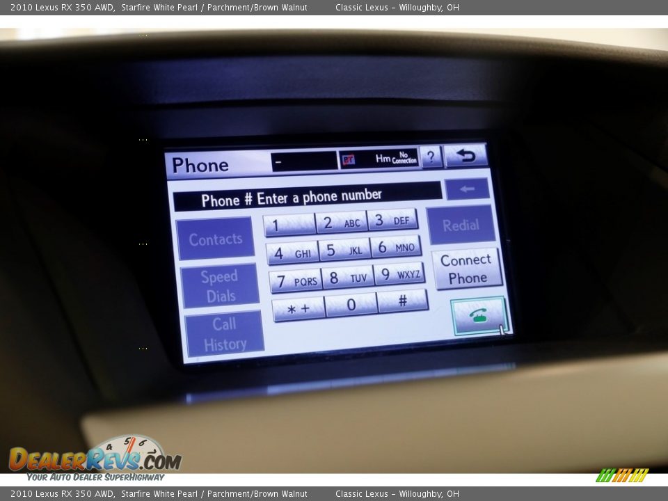 2010 Lexus RX 350 AWD Starfire White Pearl / Parchment/Brown Walnut Photo #19