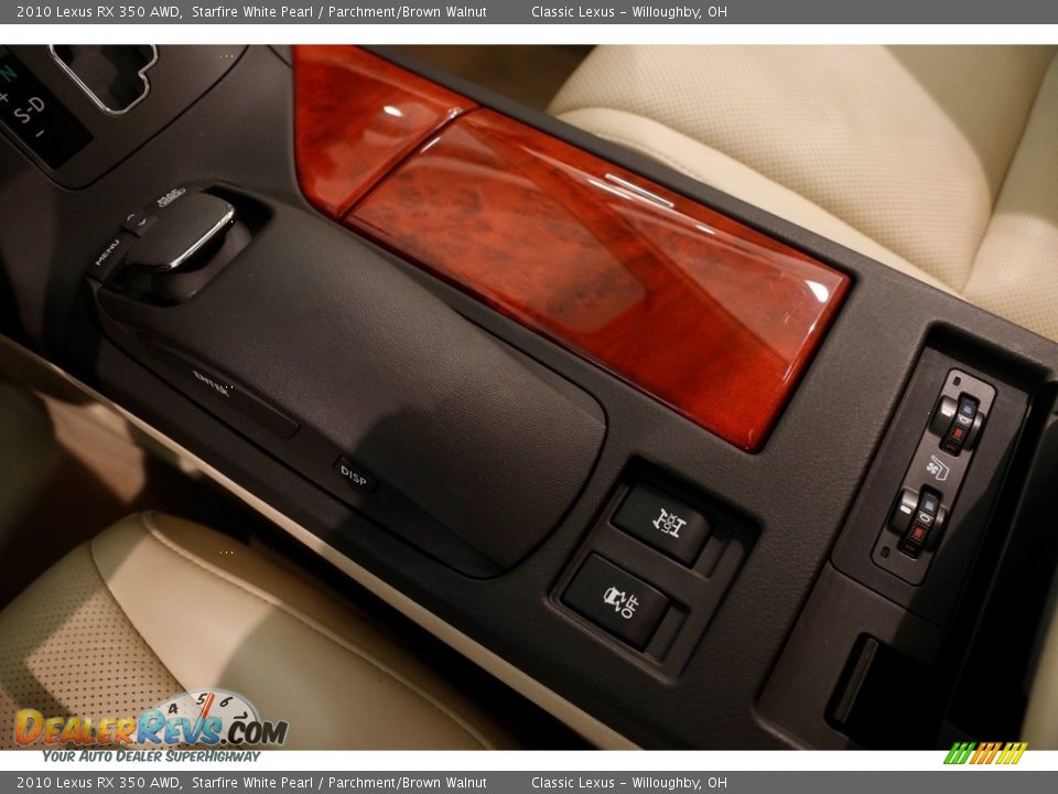 2010 Lexus RX 350 AWD Starfire White Pearl / Parchment/Brown Walnut Photo #21