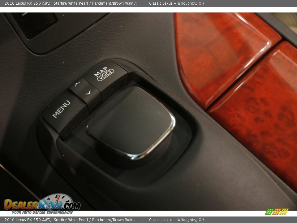 2010 Lexus RX 350 AWD Starfire White Pearl / Parchment/Brown Walnut Photo #23
