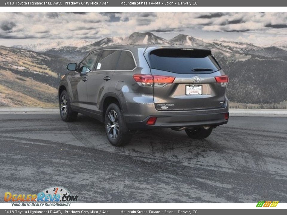 2018 Toyota Highlander LE AWD Predawn Gray Mica / Ash Photo #3