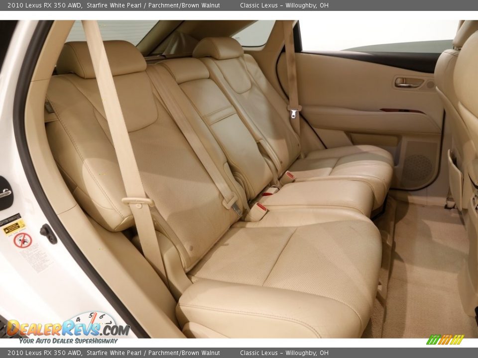 2010 Lexus RX 350 AWD Starfire White Pearl / Parchment/Brown Walnut Photo #26