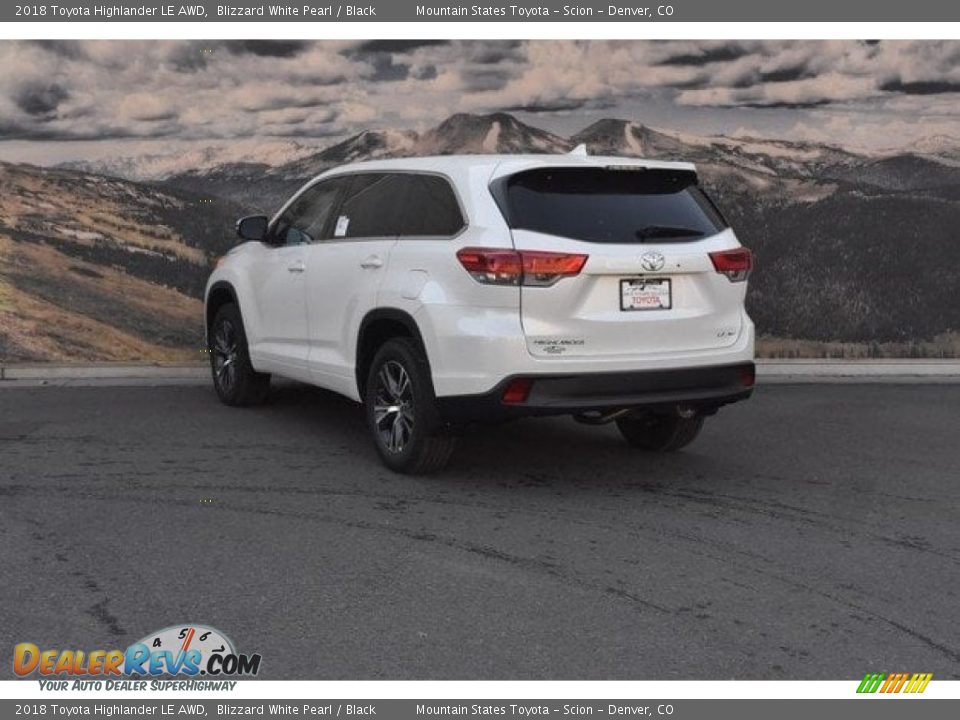 2018 Toyota Highlander LE AWD Blizzard White Pearl / Black Photo #3