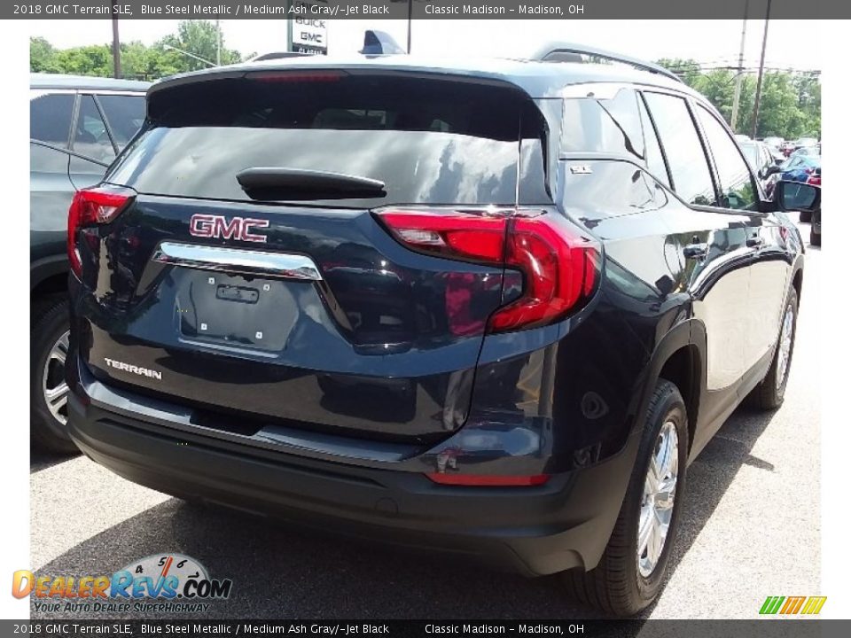 2018 GMC Terrain SLE Blue Steel Metallic / Medium Ash Gray/­Jet Black Photo #2